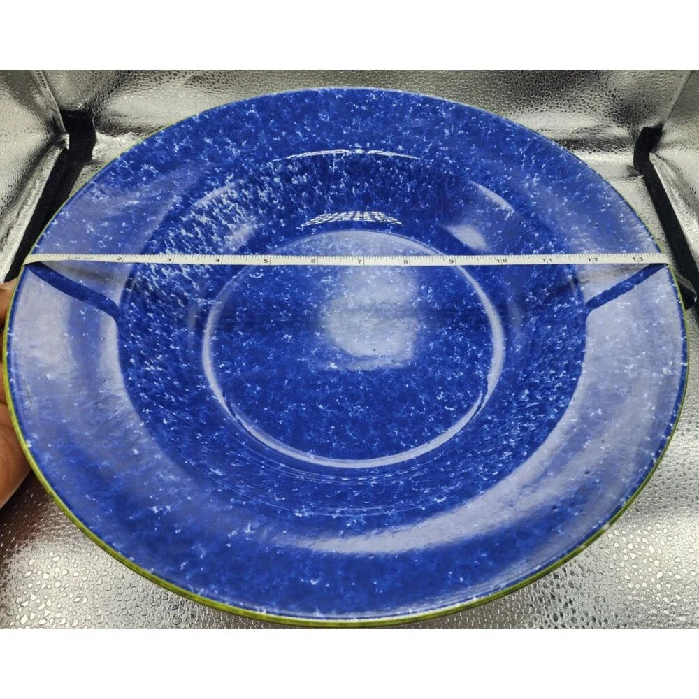 Over & Back Sojourn Sponge Blue Large Pasta Serving Bowl ITALY (READ LISTING!!!)